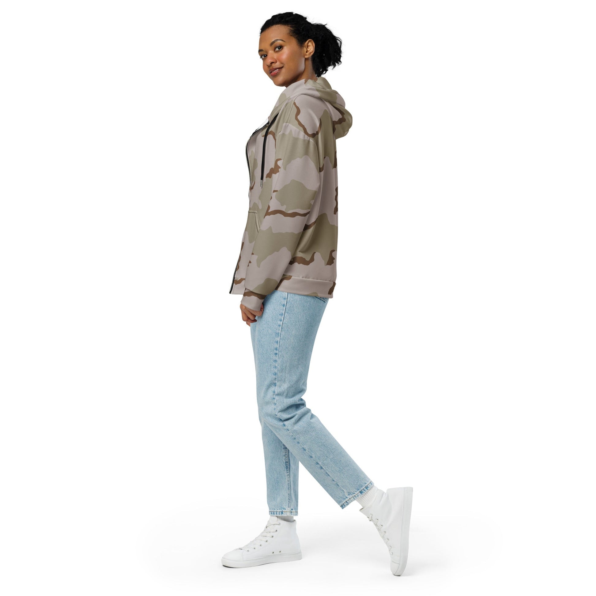 American Coffee Stain Desert Combat Uniform (DCU) CAMO Unisex zip hoodie - Zip Hoodies