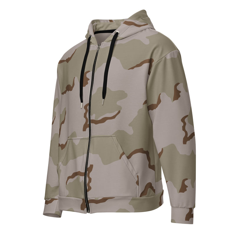 Coffee Stain Desert CAMO Unisex Zip Hoodie