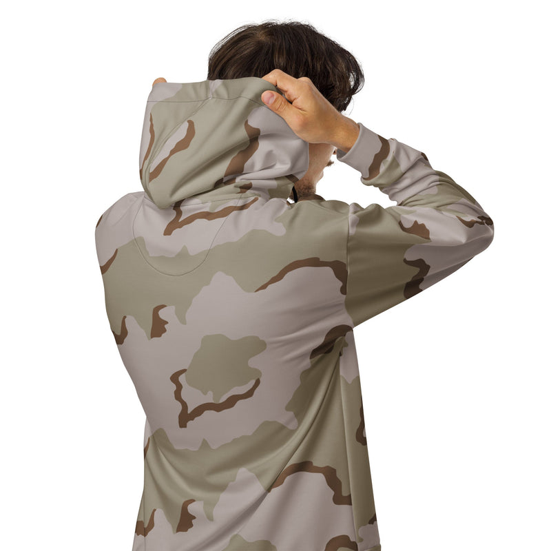 Coffee Stain Desert CAMO Unisex Zip Hoodie
