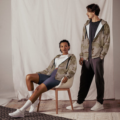 American Coffee Stain Desert Combat Uniform (DCU) CAMO Unisex zip hoodie - Zip Hoodies