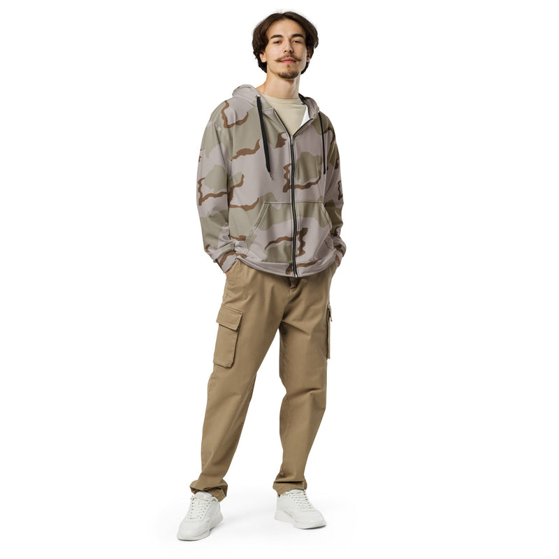 Coffee Stain Desert CAMO Unisex Zip Hoodie