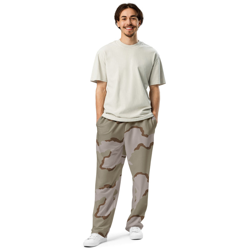 Coffee Stain Desert CAMO Unisex Wide-Leg Joggers