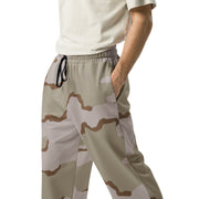 Coffee Stain Desert CAMO Unisex Wide-Leg Joggers