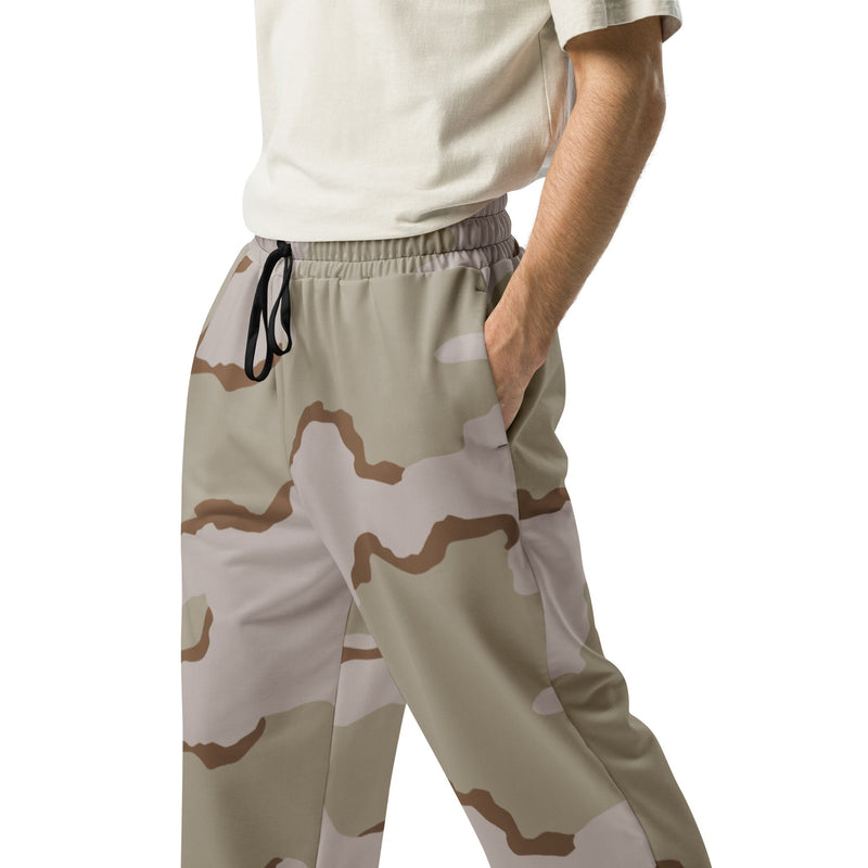 Coffee Stain Desert CAMO Unisex Wide-Leg Joggers