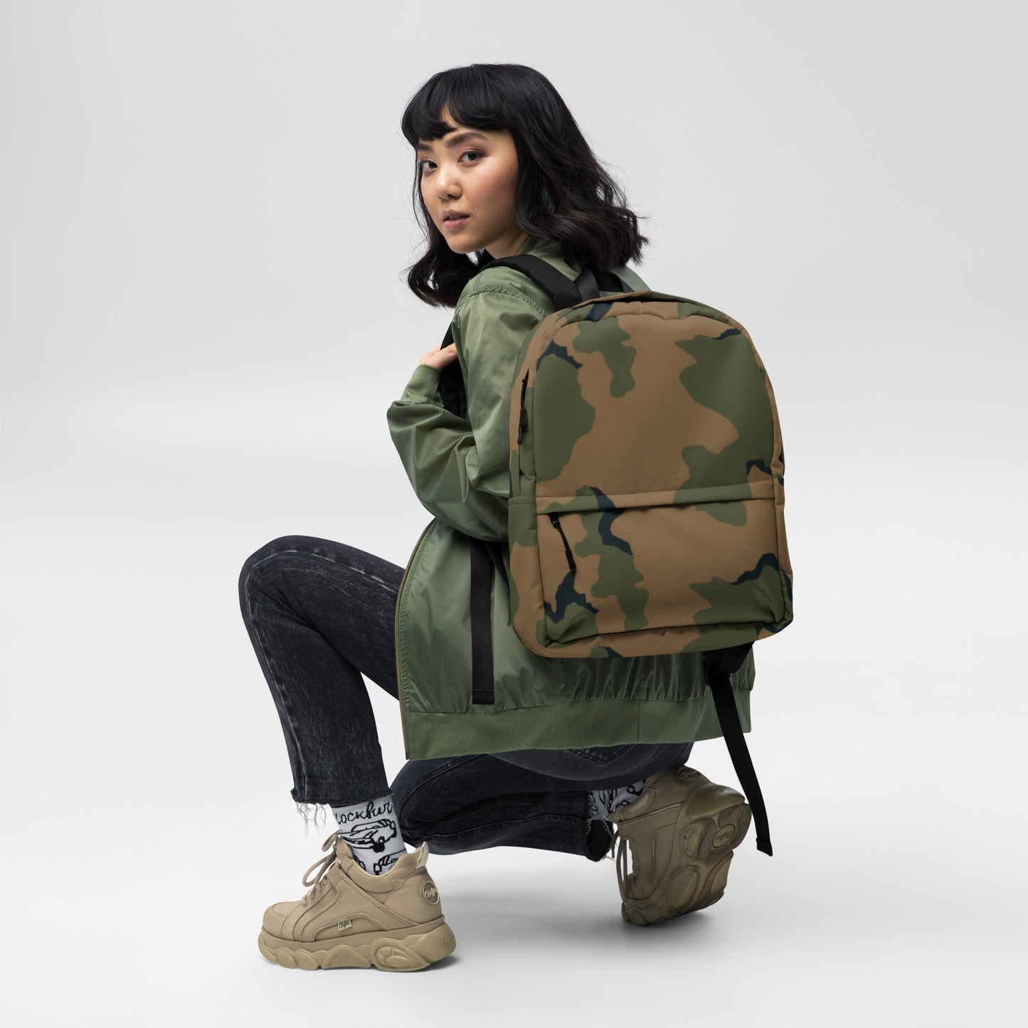 American Coffee Stain Mountain CAMO Backpack - Backpacks