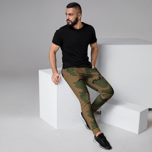 American Coffee Stain Mountain CAMO Mens Joggers - XS