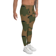 Coffee Stain Mountain CAMO Mens Leggings