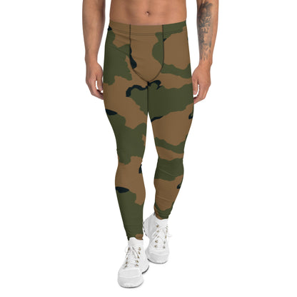 American Coffee Stain Mountain CAMO Mens Leggings - XS
