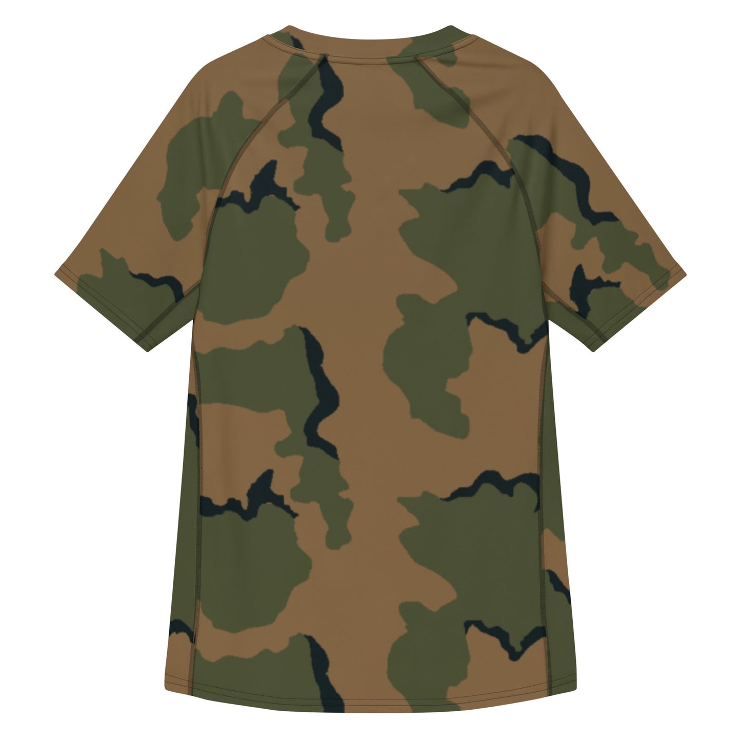 American Coffee Stain Mountain CAMO Mens Short-Sleeve Rash Guard - Short-sleeve Guards