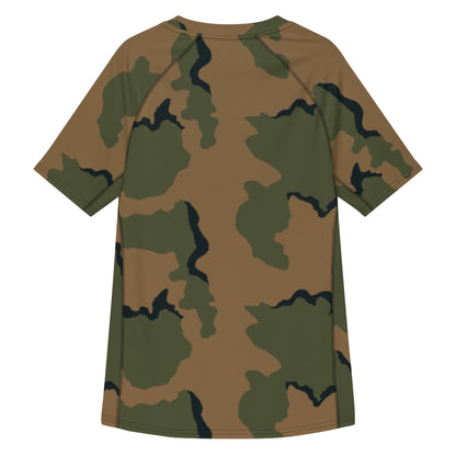 American Coffee Stain Mountain CAMO Mens Short-Sleeve Rash Guard - Short-sleeve Guards