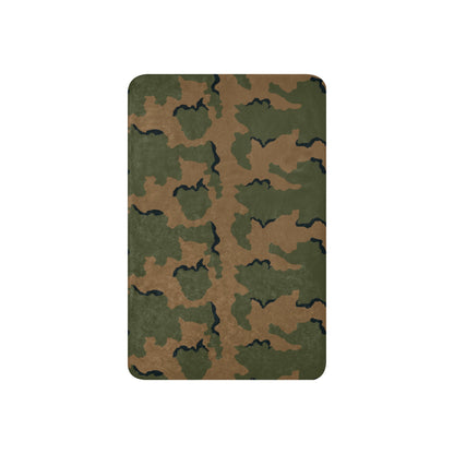 American Coffee Stain Mountain CAMO Sherpa Blanket