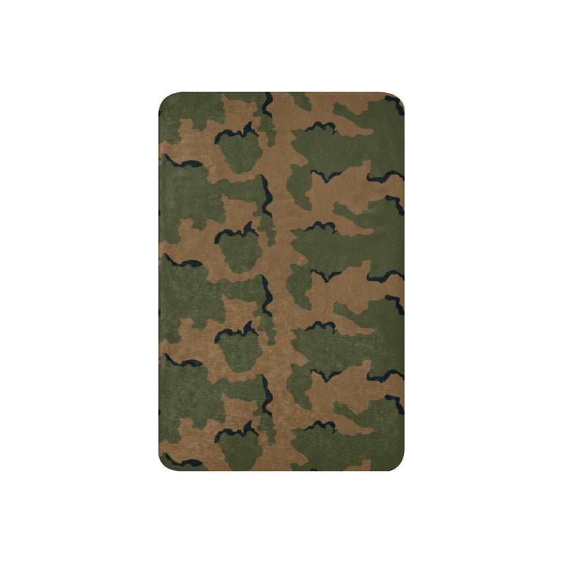 Coffee Stain Mountain CAMO Sherpa Blanket