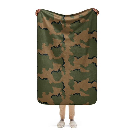 Coffee Stain Mountain CAMO Sherpa Blanket - 37″×57″