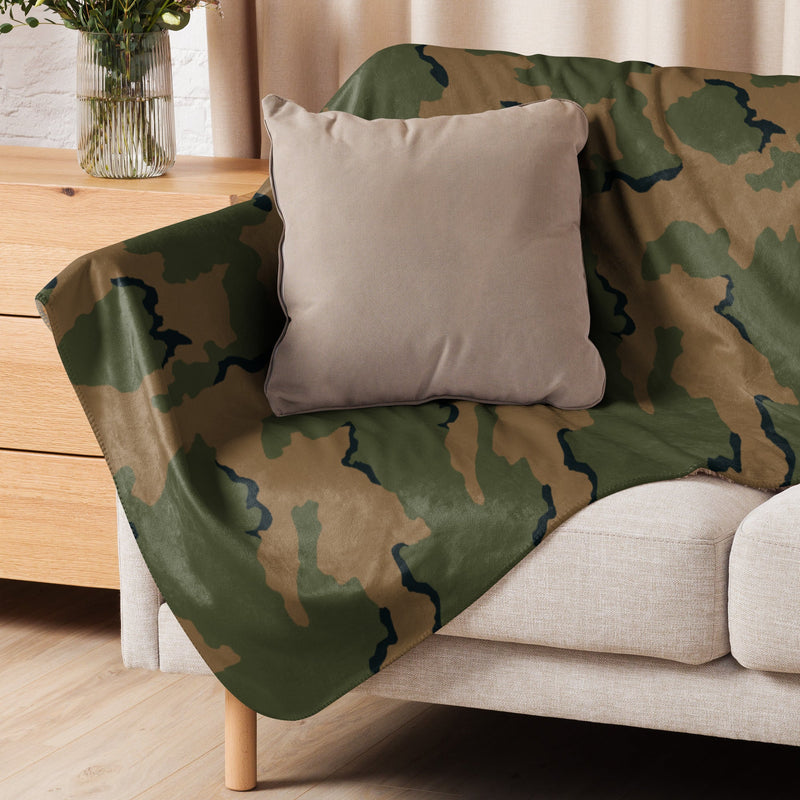 Coffee Stain Mountain CAMO Sherpa Blanket
