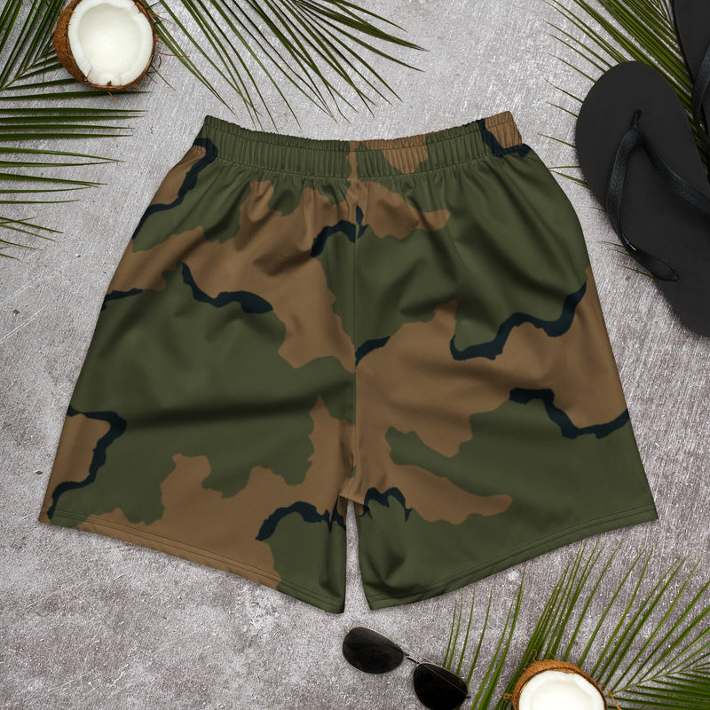 Coffee Stain Mountain CAMO Unisex Athletic Long Shorts