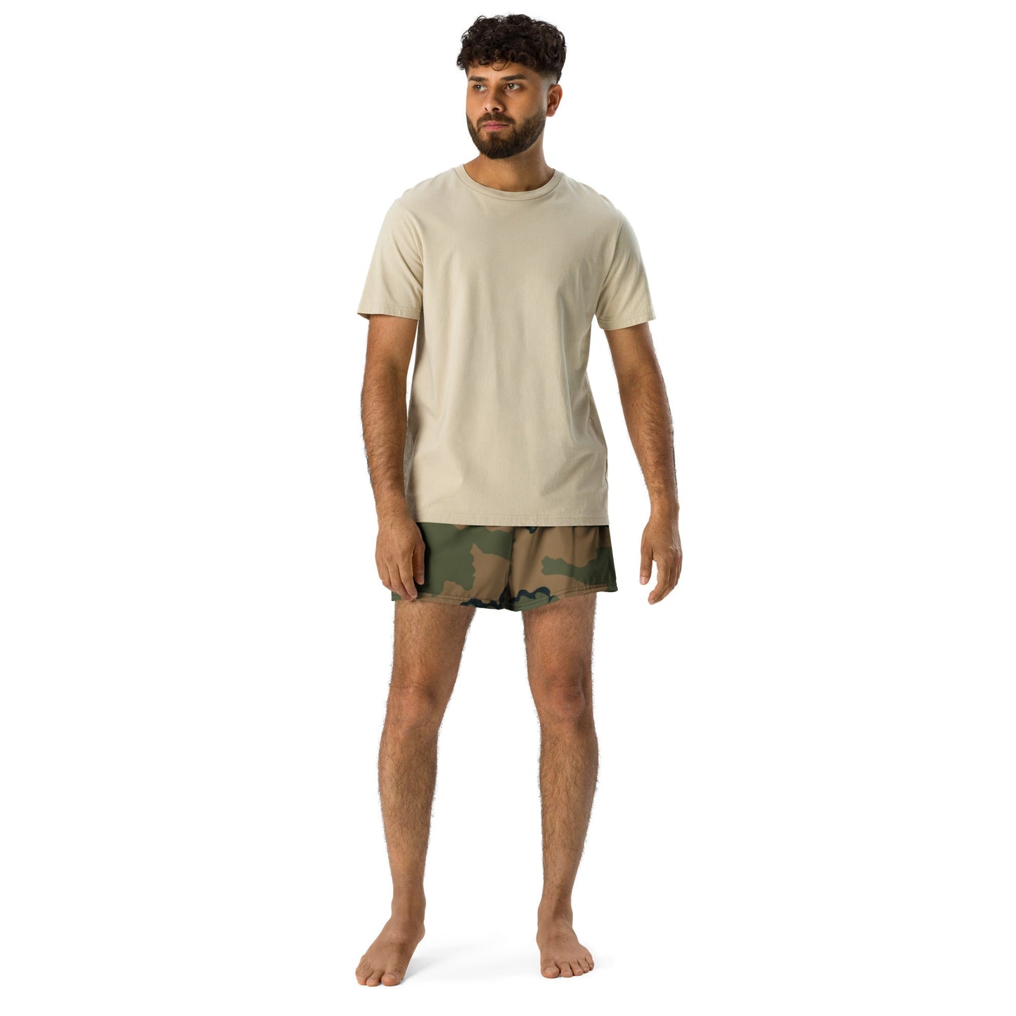 American Coffee Stain Mountain CAMO Unisex Athletic Shorts