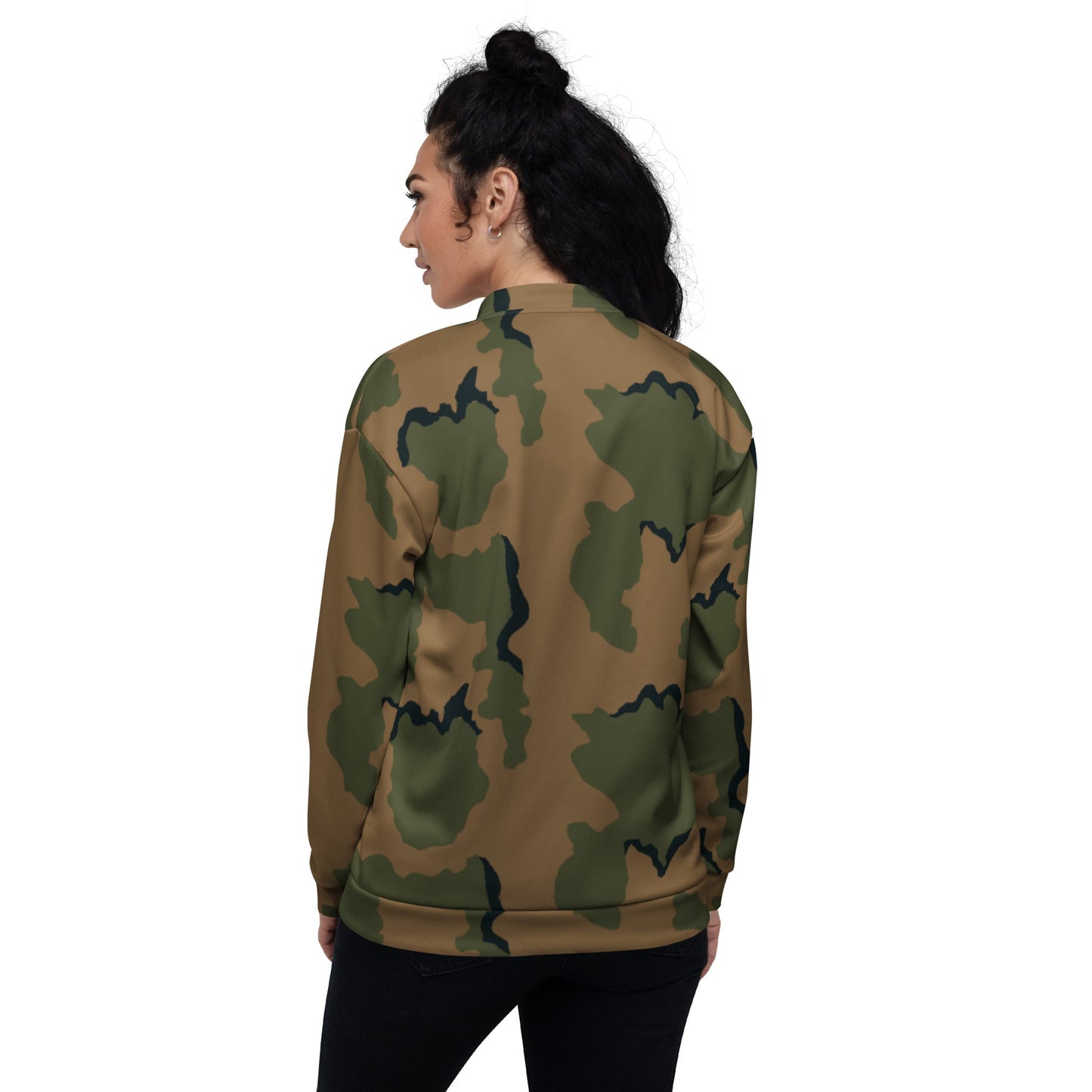 American Coffee Stain Mountain CAMO Unisex Bomber Jacket - Jackets