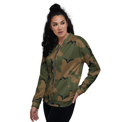 American Coffee Stain Mountain CAMO Unisex Bomber Jacket - Jackets