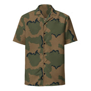 Coffee Stain Mountain CAMO Unisex Short-Sleeve Button Shirt - Button-Up