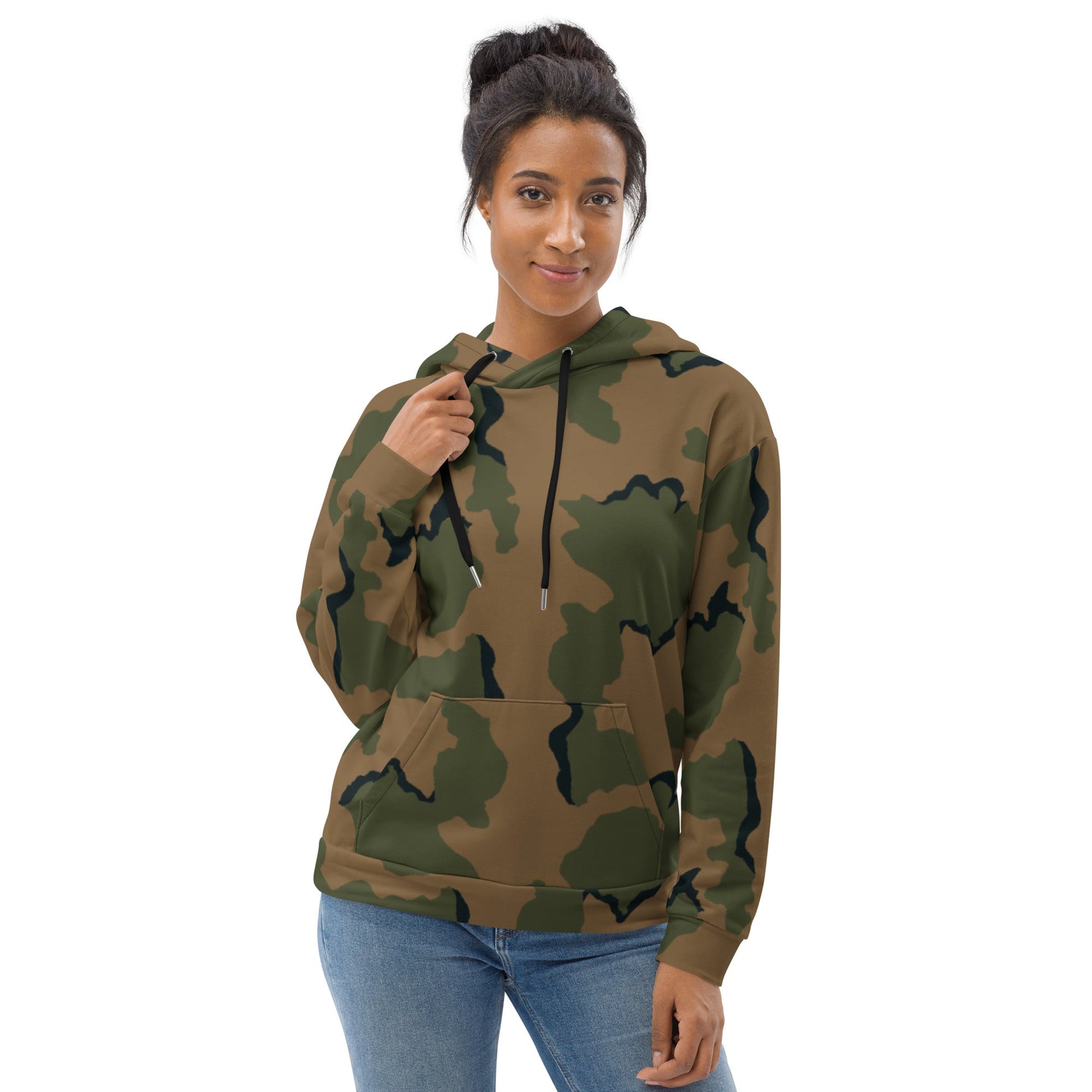 American Coffee Stain Mountain CAMO Unisex Hoodie - Hoodies