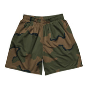 Coffee Stain Mountain CAMO Unisex Mesh Shorts - 2XS