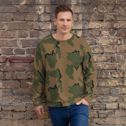 American Coffee Stain Mountain CAMO Unisex Sweatshirt - 2XS - Sweatshirts