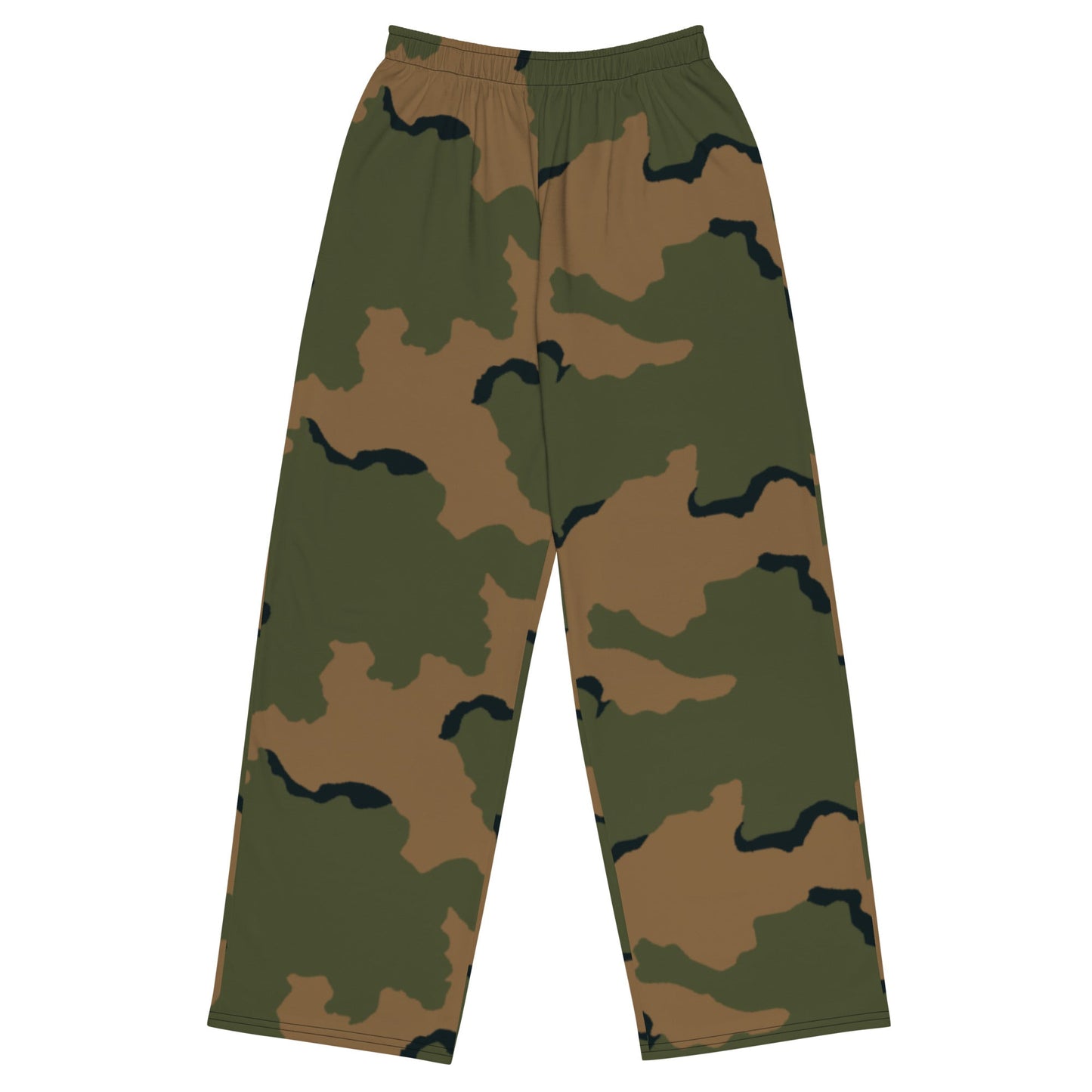 American Coffee Stain Mountain CAMO unisex wide-leg pants - 2XS - Wide-leg Pants