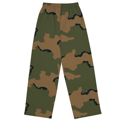 American Coffee Stain Mountain CAMO unisex wide-leg pants - Wide-leg Pants