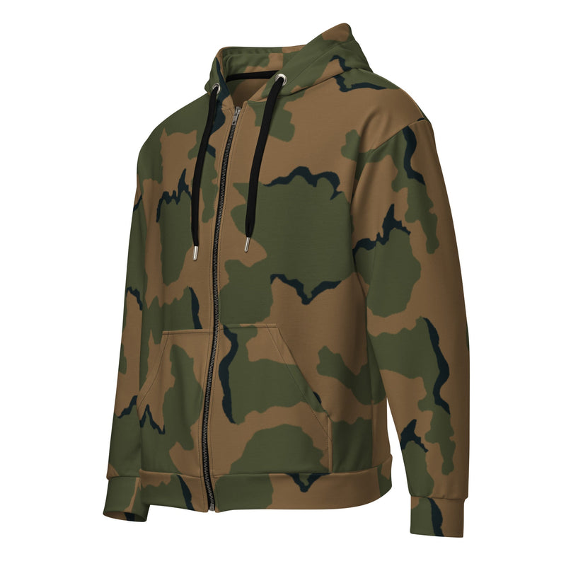 Coffee Stain Mountain CAMO Unisex Zip Hoodie