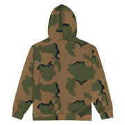 Coffee Stain Mountain CAMO Unisex Zip Hoodie