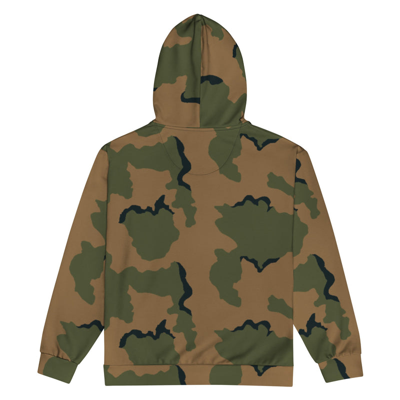 Coffee Stain Mountain CAMO Unisex Zip Hoodie