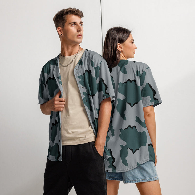 Coffee Stain Urban CAMO Unisex Baseball Jersey - 2XS