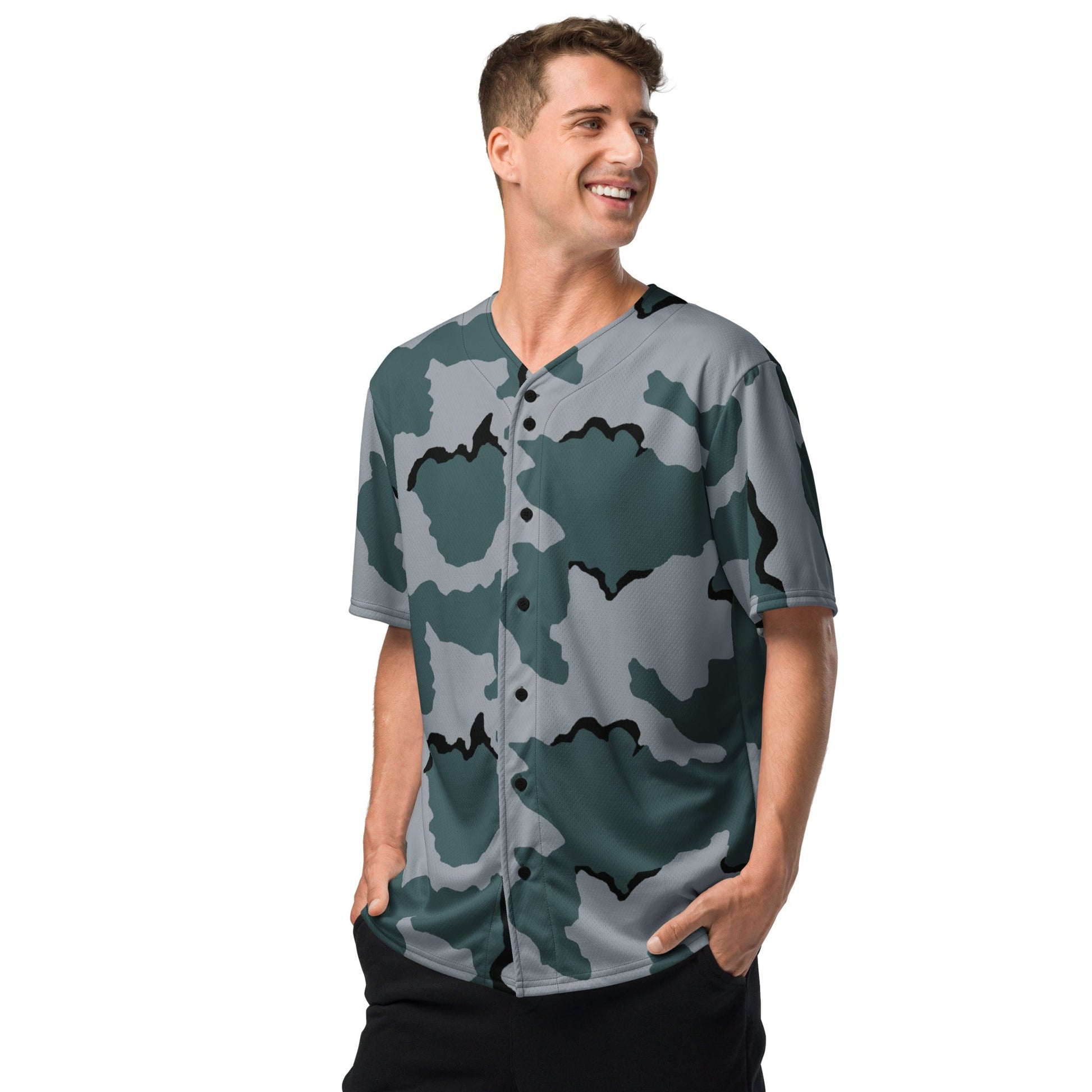 American Coffee Stain Urban CAMO baseball jersey - Baseball Jerseys