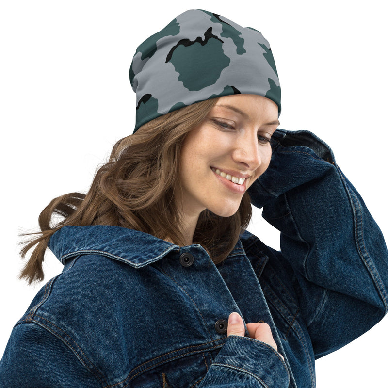 Coffee Stain Urban CAMO Beanie - Head