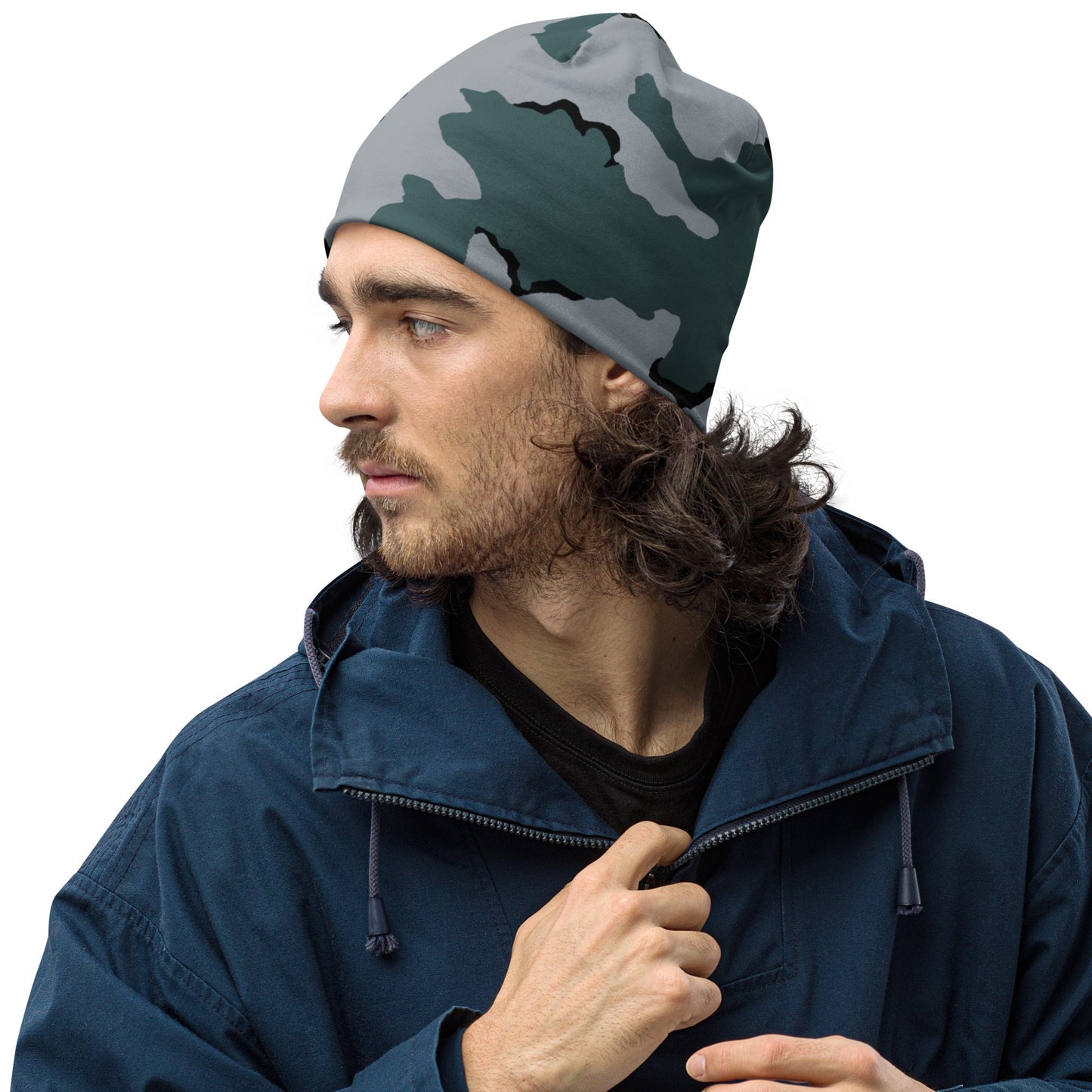 American Coffee Stain Urban CAMO Beanie - S - Beanies