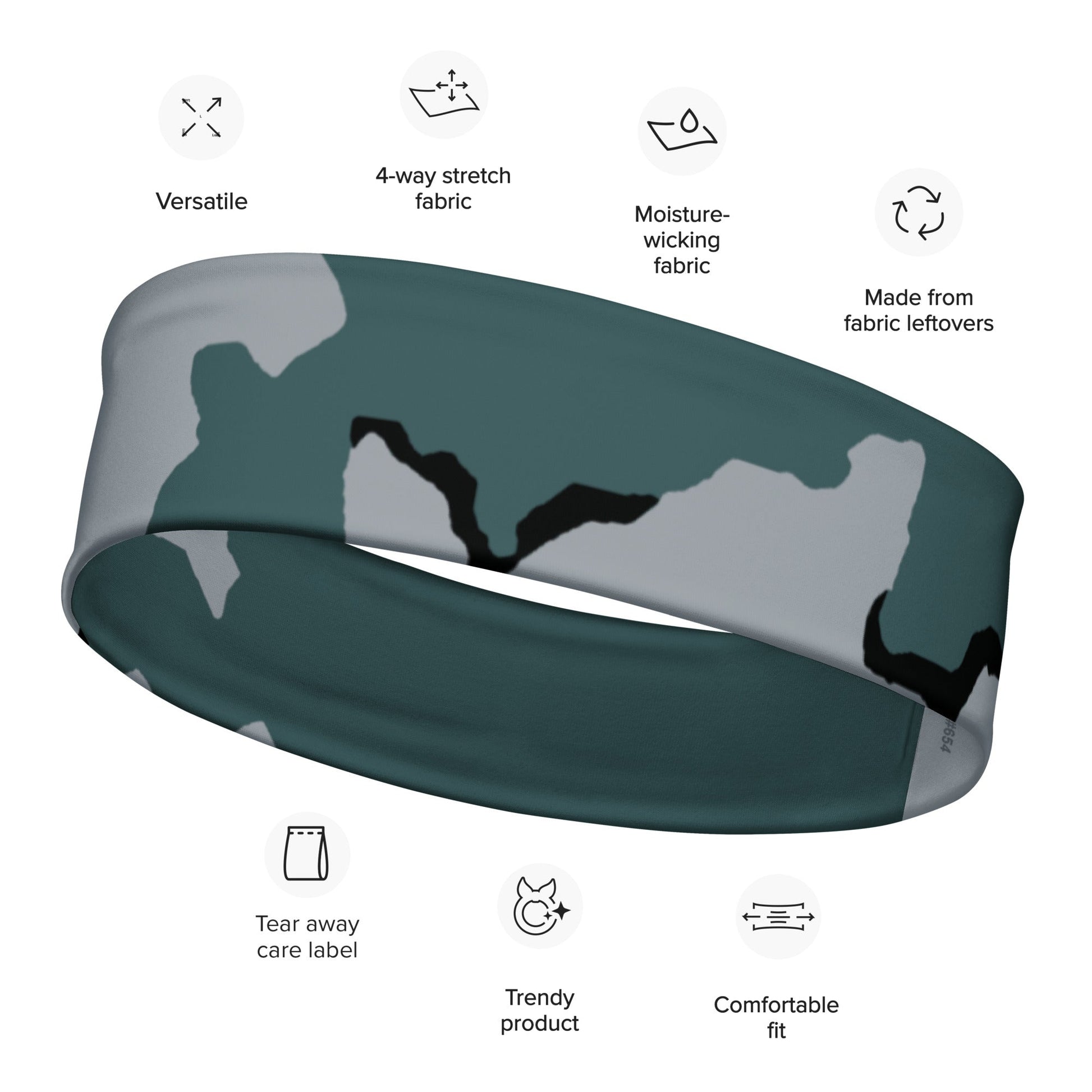 American Coffee Stain Urban CAMO Headband - M - Headbands