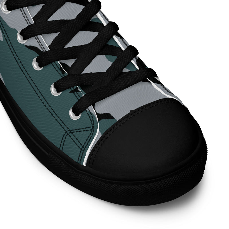 Coffee Stain Urban CAMO Mens High-Top Canvas Shoes