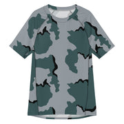 Coffee Stain Urban CAMO Mens Short-Sleeve Rash Guard - 2XS