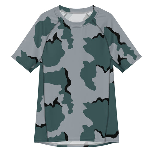 Coffee Stain Urban CAMO Mens Short-Sleeve Rash Guard - 2XS - SS