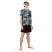Coffee Stain Urban CAMO Mens Short-Sleeve Rash Guard
