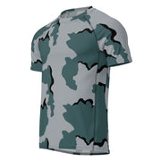 Coffee Stain Urban CAMO Mens Short-Sleeve Rash Guard
