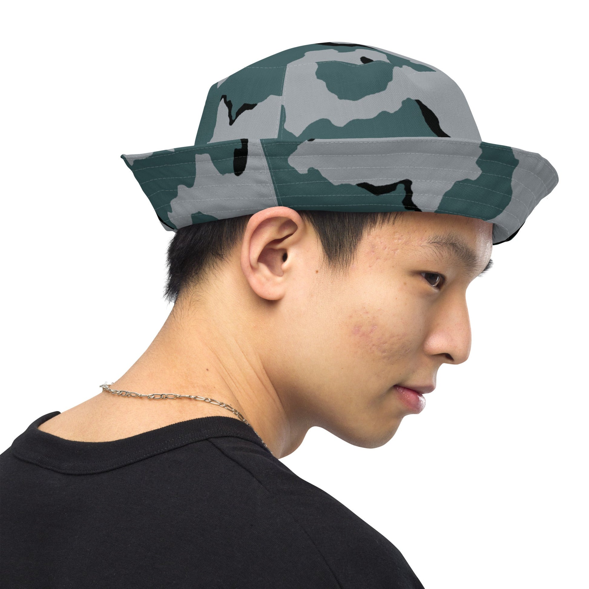 American Coffee Stain Urban CAMO Reversible bucket hat - Bucket Hats