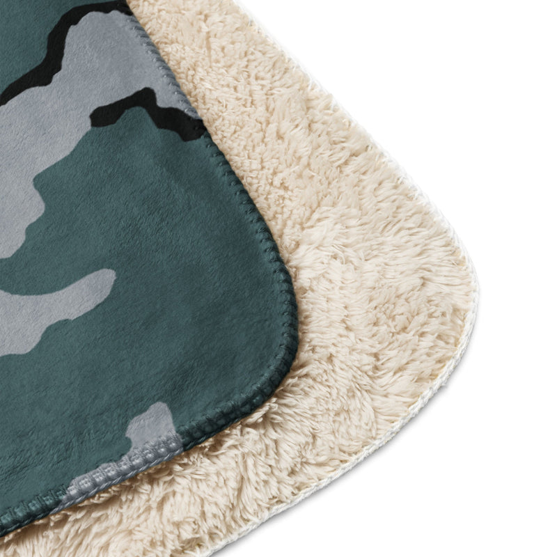 Coffee Stain Urban CAMO Sherpa Blanket