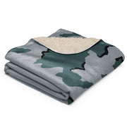 Coffee Stain Urban CAMO Sherpa Blanket
