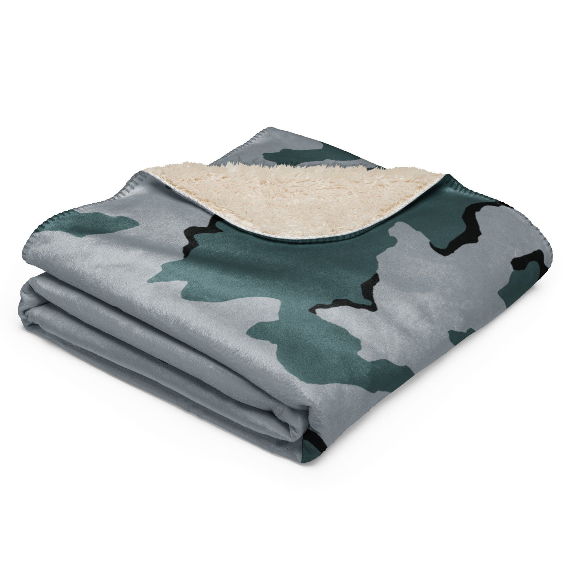 American Coffee Stain Urban CAMO Sherpa blanket - Blankets