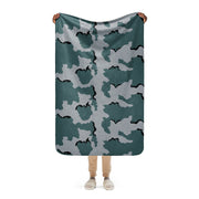 Coffee Stain Urban CAMO Sherpa Blanket - 37″×57″