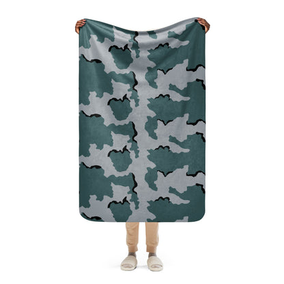 American Coffee Stain Urban CAMO Sherpa blanket - 37″×57″ - Blankets