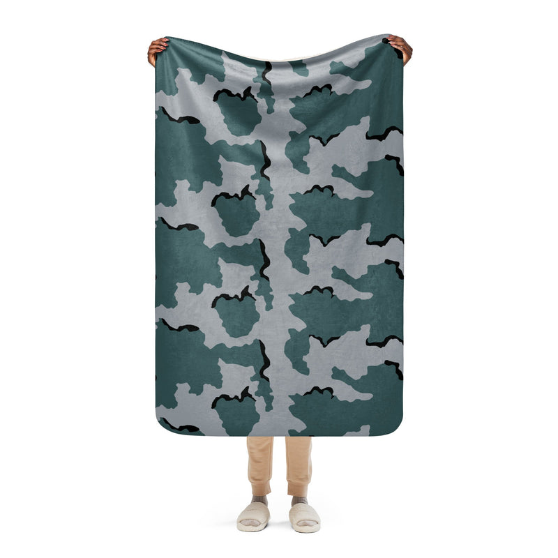 Coffee Stain Urban CAMO Sherpa Blanket - 37″×57″
