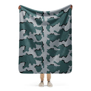 Coffee Stain Urban CAMO Sherpa Blanket - 50″×60″