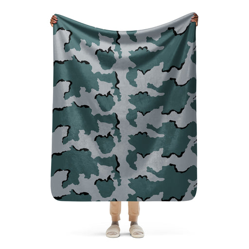 Coffee Stain Urban CAMO Sherpa Blanket - 50″×60″